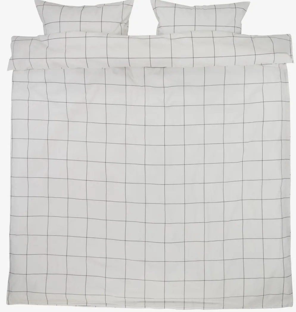 CRISTABasicParure de lit CRISTA 200x220 blanc/noir