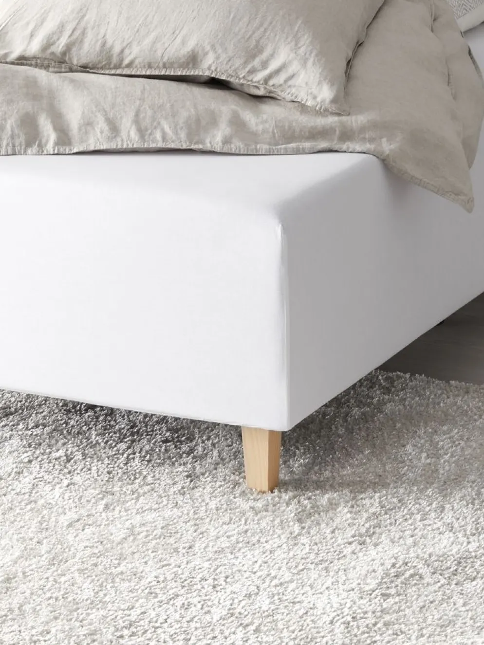 DAGNYPlusDrap-housse DAGNY 140x200x35 blanc