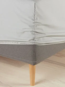 DAGNYPlusDrap-housse DAGNY 140x200x35 gris clair