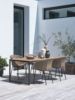 DAGSVAD + TUERNEDAGSVAD L190 table + 4 TUERNE chaises naturel