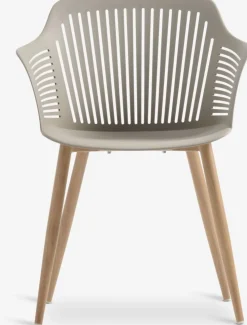 DAGSVAD + VANTOREDAGSVAD L190 table naturel + 4 VANTORE chaises sable foncé