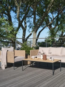 DAMFENNEREnsemble lounge DAMFENNER 5 personnes naturel