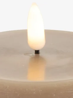 DANTEBougie pilier LED DANTE Ø8xH10cm sable