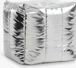 DAVINDEPouf DAVINDE 40x45 argenté