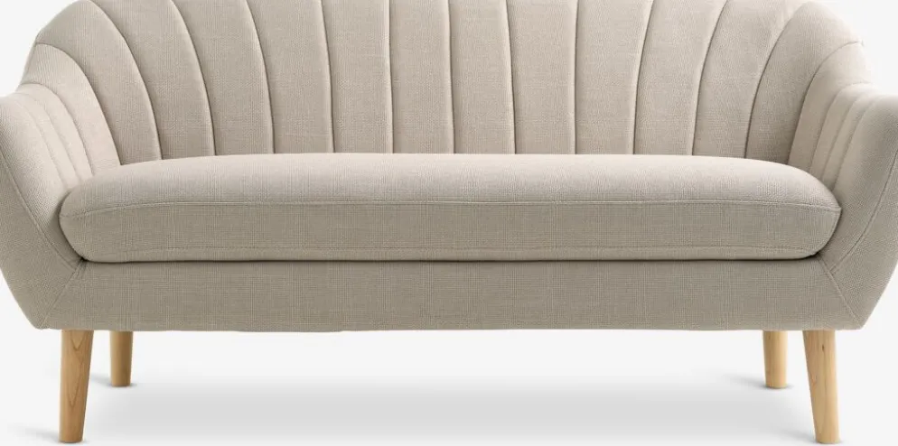 EGEDALCanapé EGEDAL 2,5 places tissu beige