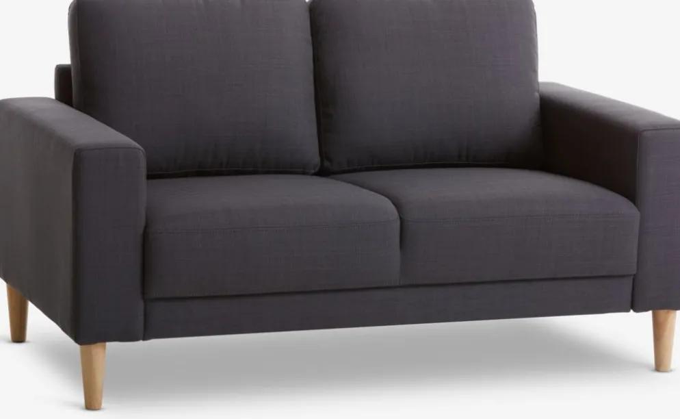 EGENSECanapé EGENSE 2 places tissu gris foncé