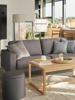 EGENSECanapé EGENSE 3 places tissu gris foncé