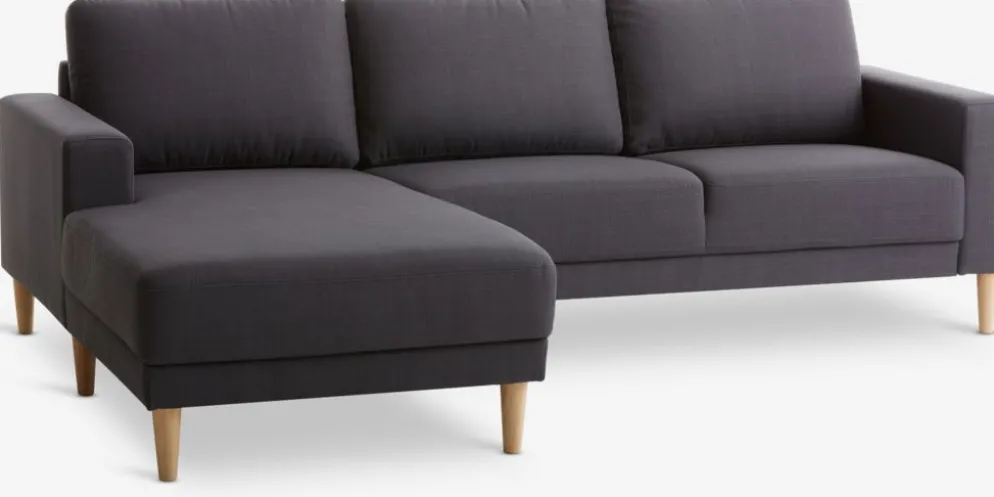 EGENSECanapé EGENSE méridienne tissu gris foncé