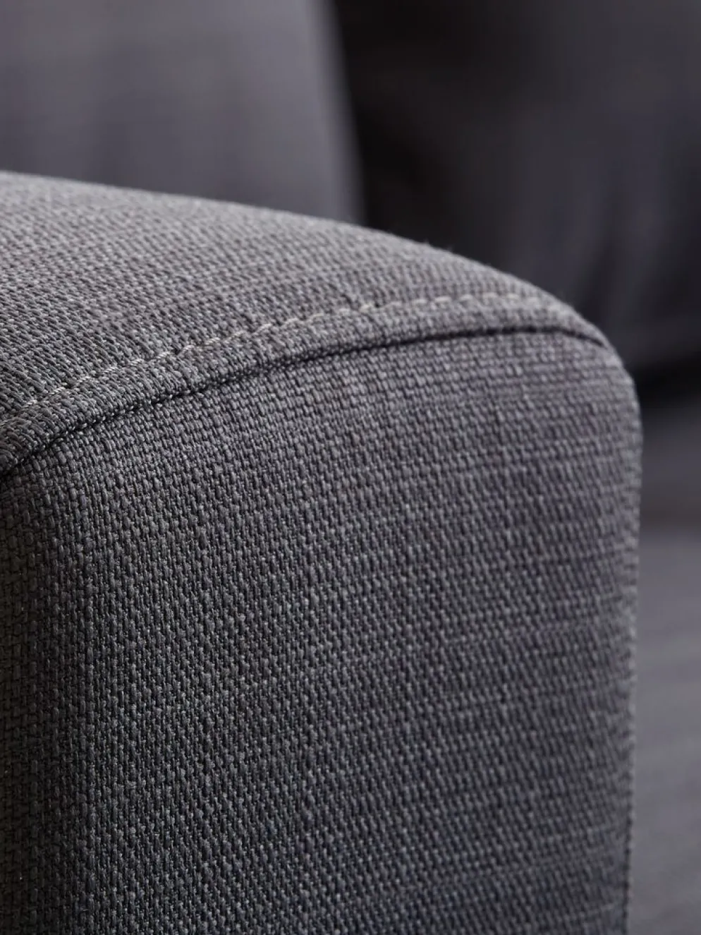 EGENSECanapé EGENSE méridienne tissu gris foncé