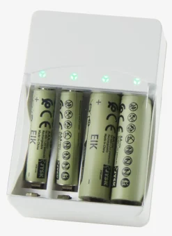 EIKChargeur de piles EIK a/prise blanc