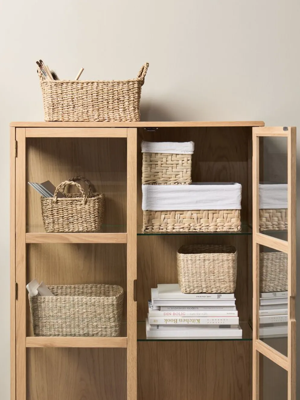 EJNOPanier EJNO l22xL31xH15cm a/tissu naturel