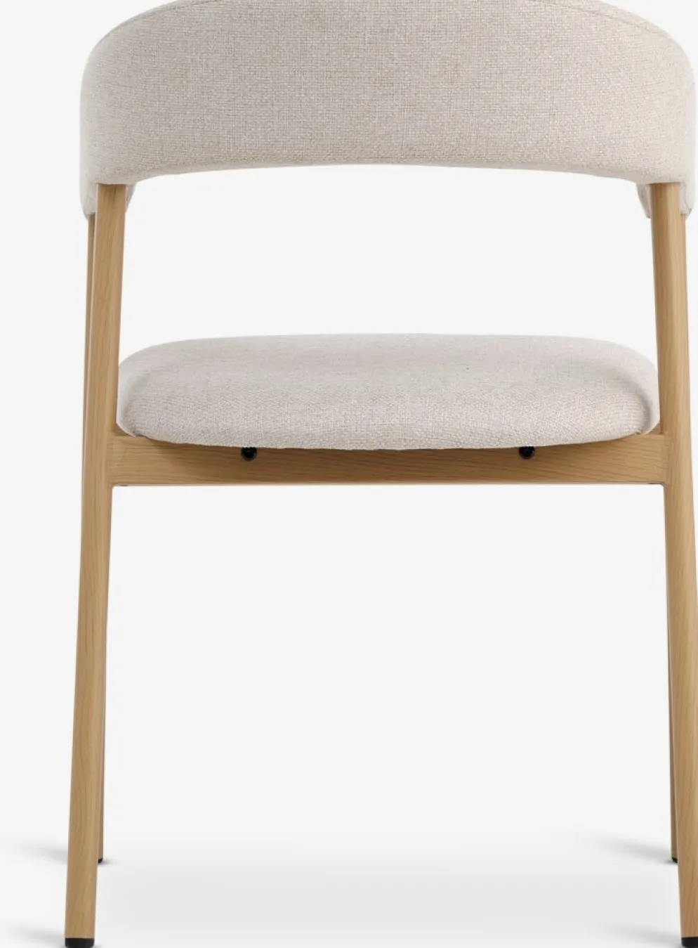 EJSINGChaise EJSING tissu beige/coloris chêne naturel