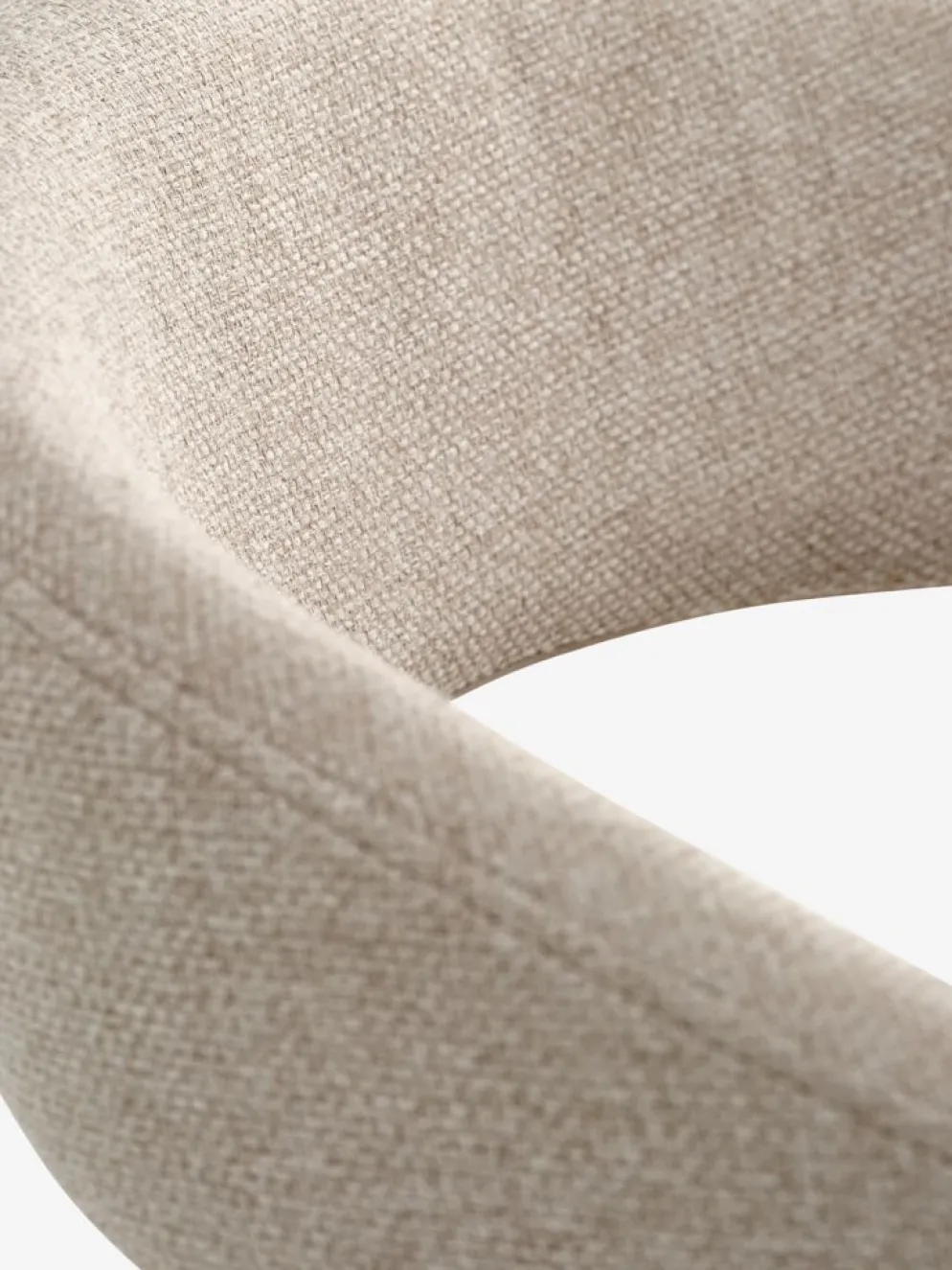 EJSINGChaise EJSING tissu beige/coloris chêne naturel