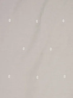 ELLIEGoldParure de lit ELLIE 240x220 gris clair avec broderies