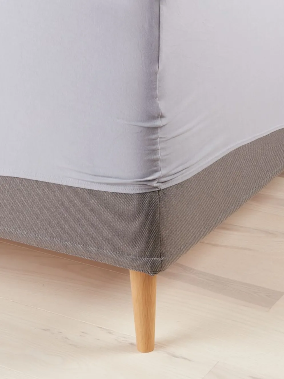 ELSEGoldDrap-housse Jersey ELSE 140x200x30 gris