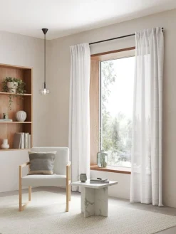 ELVALANDETRideau ELVALANDET 1x140x245 blanc