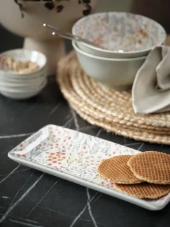 EMILPlat de service EMIL l11xL25cm a/fleurs