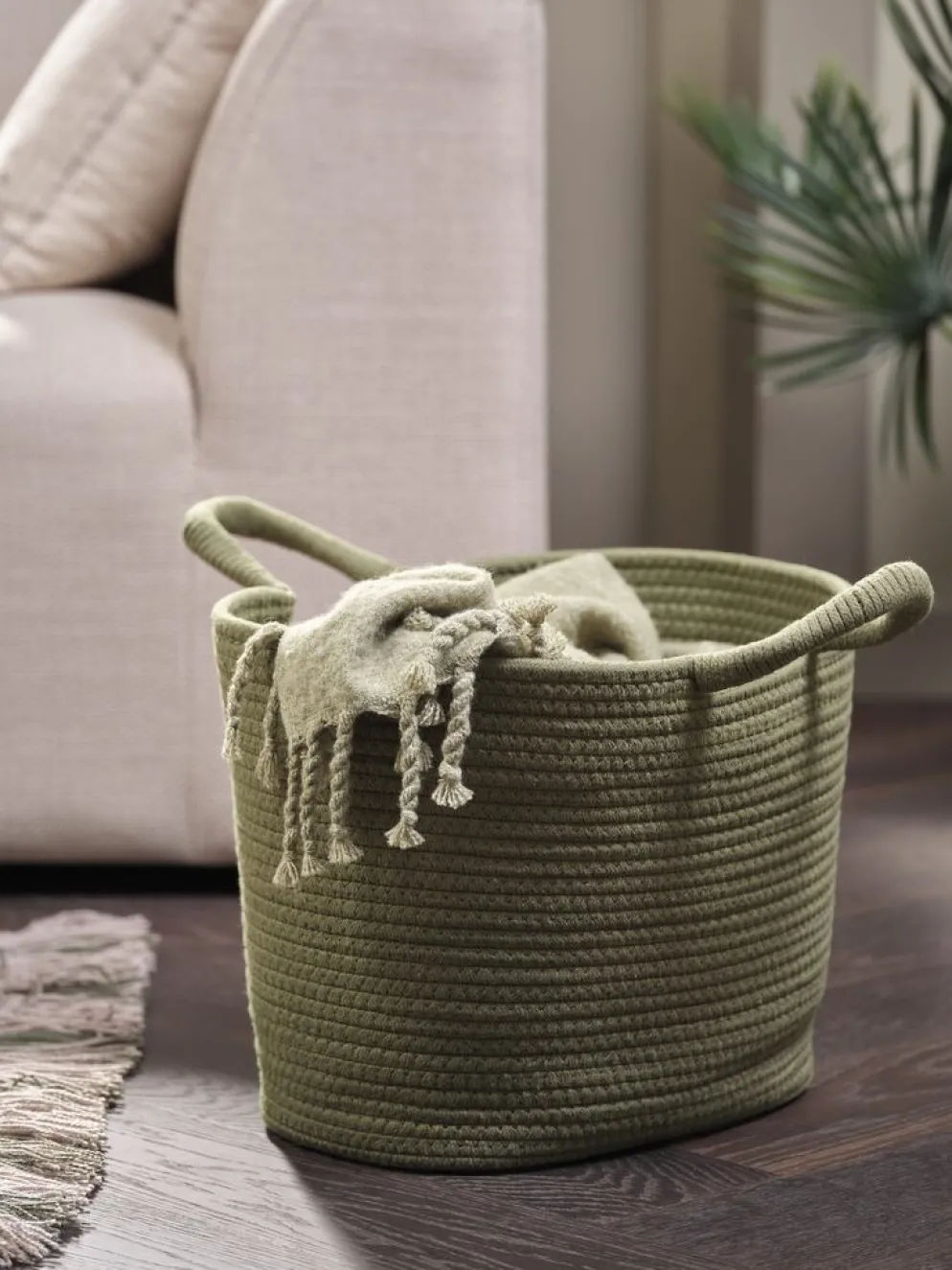 ESGEPanier ESGE l30xL41xH30cm olive foncé