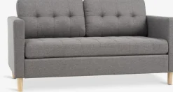 FALSLEVCanapé FALSLEV 2 places tissu gris