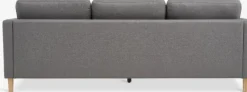 FALSLEVCanapé FALSLEV 3 places tissu gris