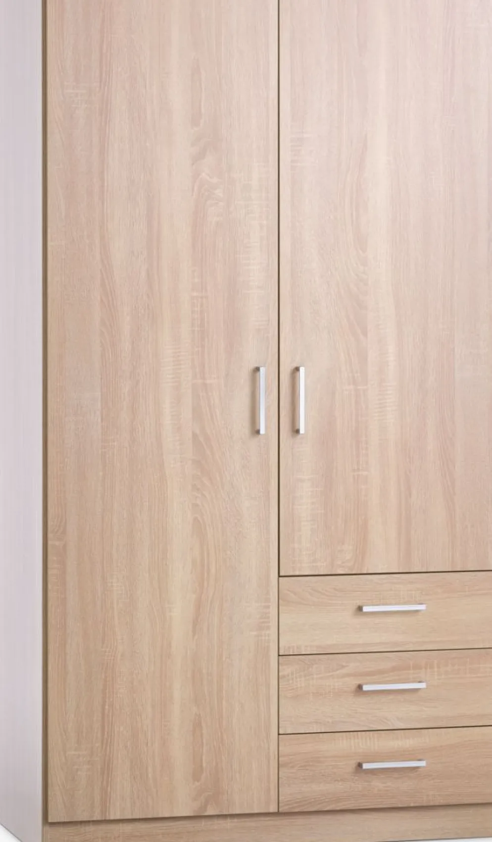 FANDRUPArmoire FANDRUP 97x176 2 portes 3 tiroirs coloris chêne c.