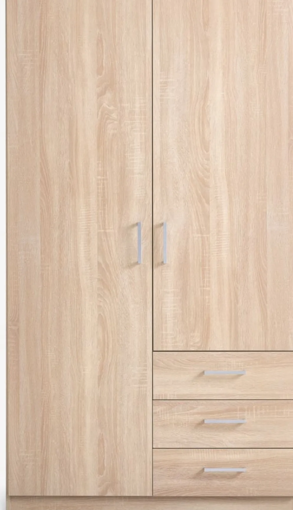 FANDRUPArmoire FANDRUP 97x176 2 portes 3 tiroirs coloris chêne c.
