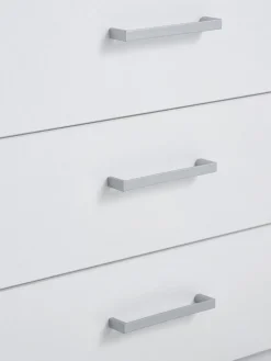 FANDRUPArmoire FANDRUP 145x176 3 portes 3 tiroirs blanc