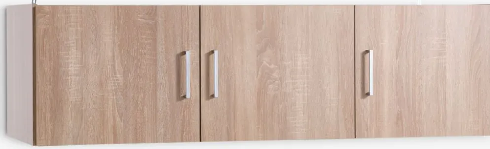 FANDRUPMeuble haut FANDRUP 145x41 3 portes coloris chêne clair