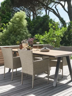FAUSING + AIDTFAUSING L220 table + 4 AIDT chaises naturel