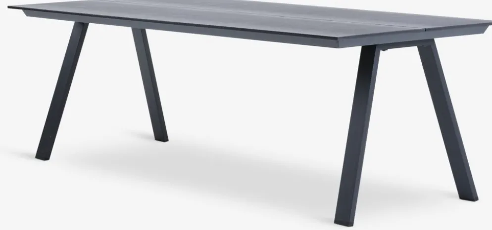 FAUSING + ILDERHUSEFAUSING L220 table + 4 ILDERHUSE chaises noir