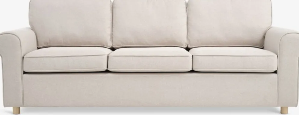 FERRITSLEVCanapé FERRITSLEV 3 places tissu beige