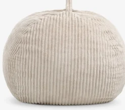 FOULUMPouf poire FOULUM 109x80x109 tissu velours côtelé beige