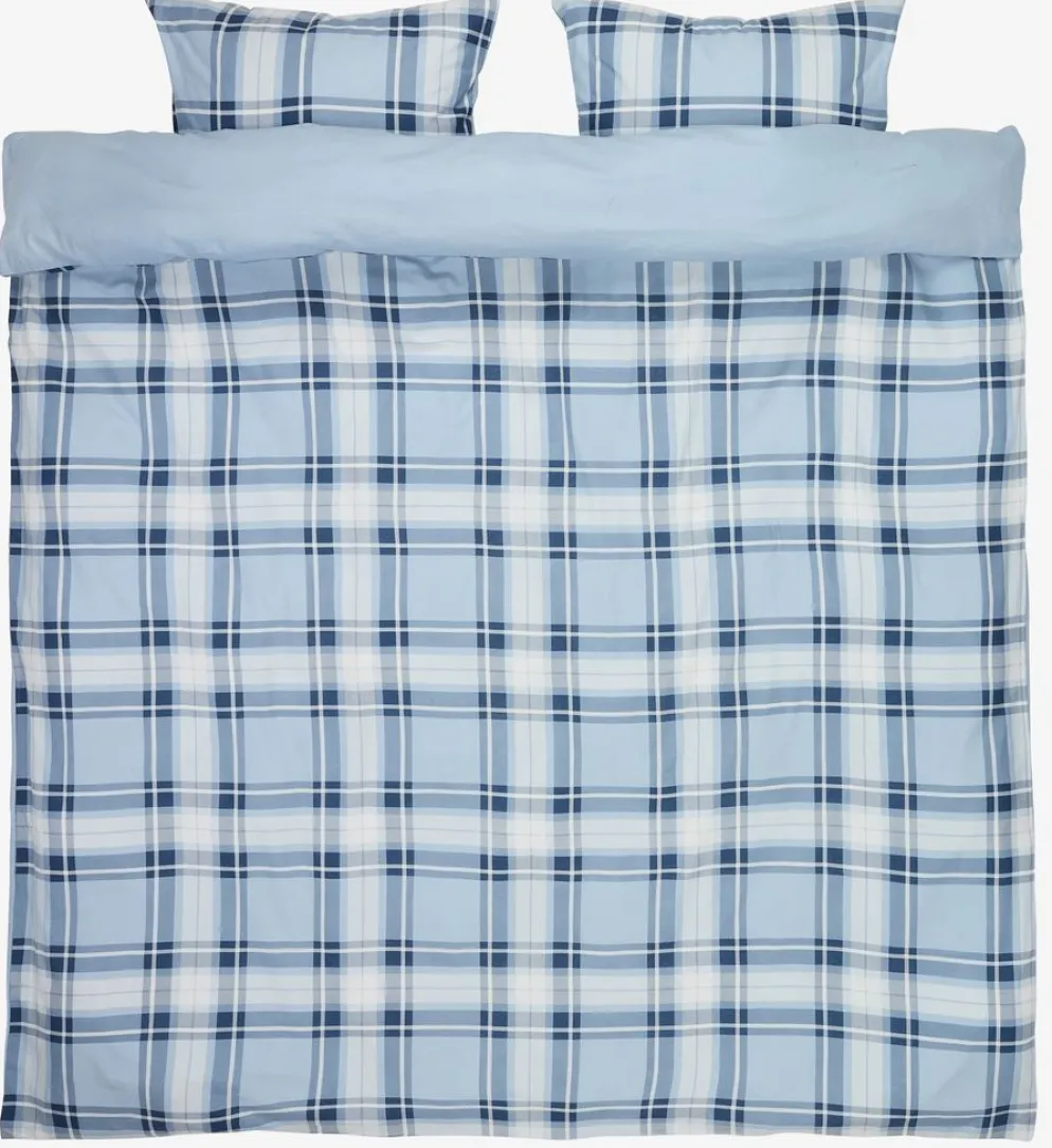 FRANCISKABasicParure de lit en flanelle FRANCISKA 240x220 bleu