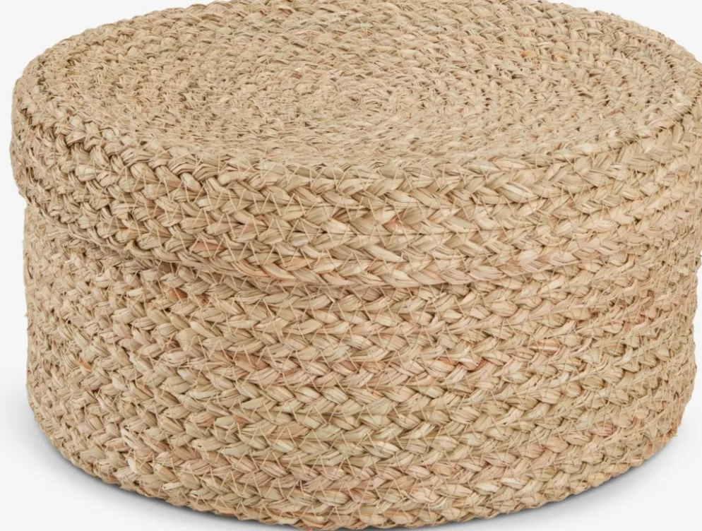 FRITLEVBoîte de rangement FRITLEV Ø29xH15cm a/couvercle naturel