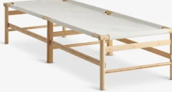 FRYDENDALBanquette FRYDENDAL 196x72 tissu beige/bambou