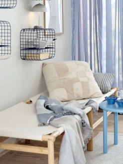 FRYDENDALBanquette FRYDENDAL 196x72 tissu beige/bambou