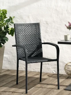 FUGLEBJERGChaise empilable FUGLEBJERG noir