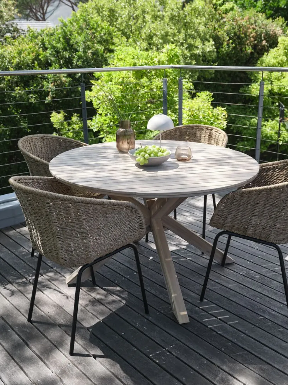 FUGLSANDTable de jardin FUGLSAND Ø120 bois d'acacia