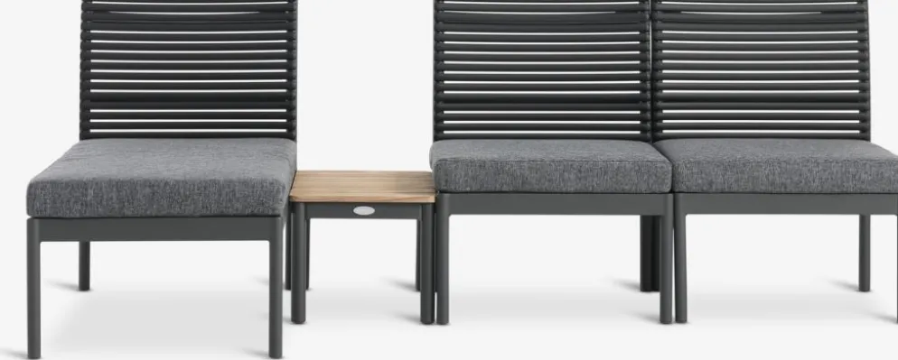 FURUBACKENEnsemble lounge FURUBACKEN 3 personnes noir