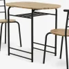 GADSTRUPGADSTRUP L92 table + 2 GADSTRUP chaises noir/coloris chêne