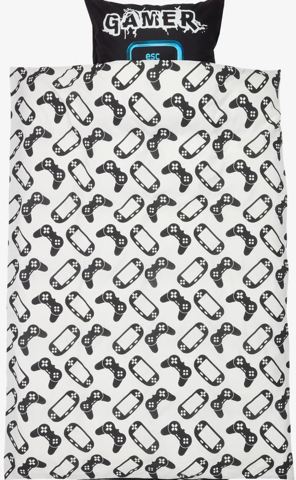 GAMINGPlusParure de lit GAMING 140x200 noir