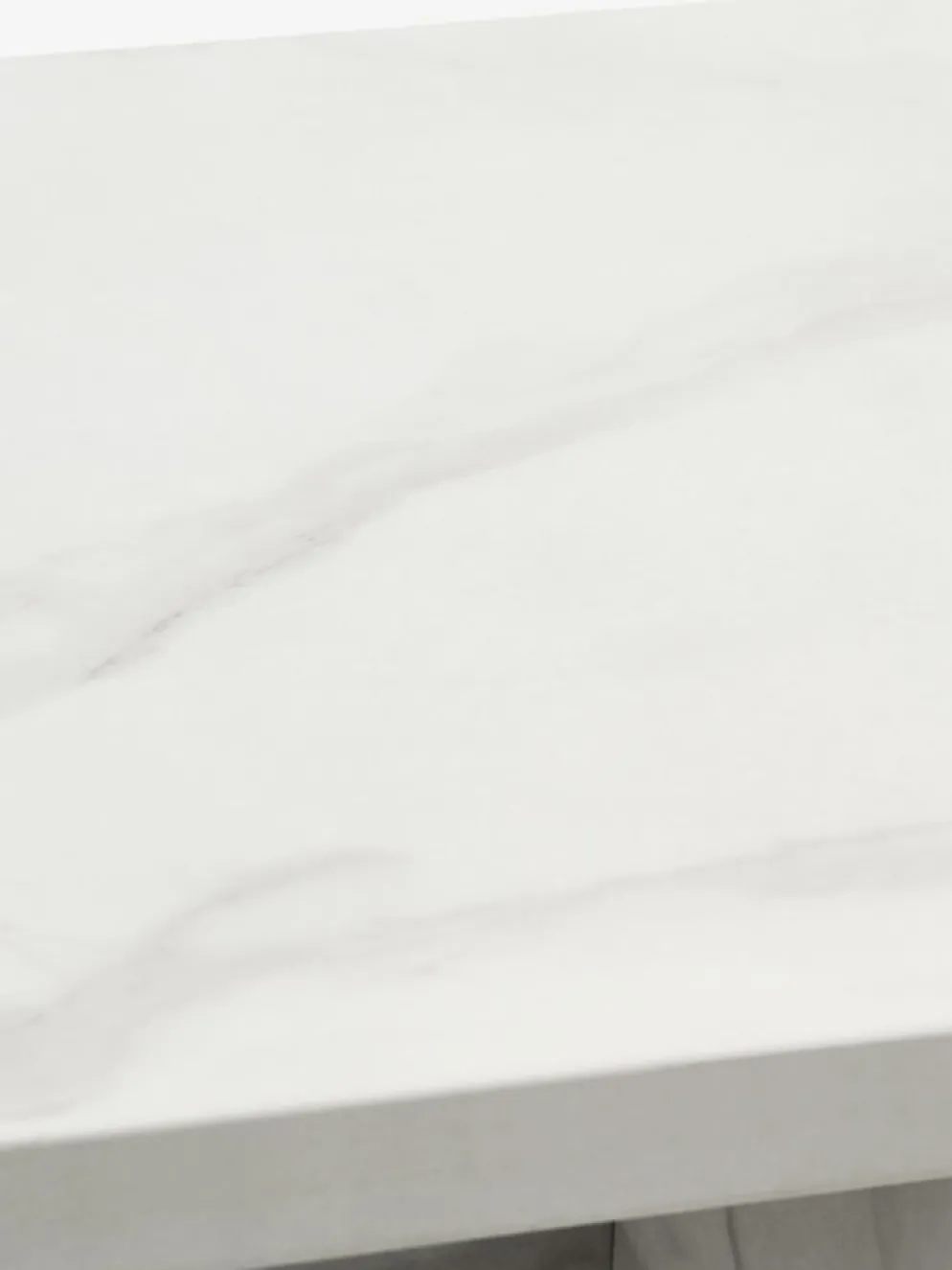 GANDRUPBout de canapé GANDRUP 45x45 coloris marbre blanc