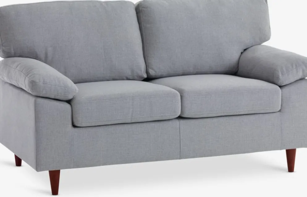 GEDVEDCanapé GEDVED 2 places tissu gris clair