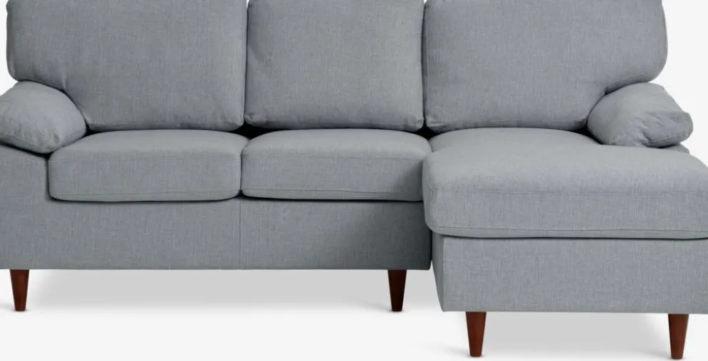 GEDVEDCanapé GEDVED méridienne tissu gris clair