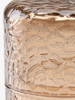 GENEVADBoîte de rangement GENEVAD Ø8xH10cm verre brun