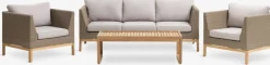 GLAMSBJERGEnsemble lounge GLAMSBJERG 5 personnes teck