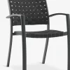 GLOMFJORDChaise empilable GLOMFJORD noir