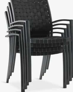 GLOMFJORDChaise empilable GLOMFJORD noir