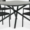 GOTHENBURG + HAGLEBUGOTHENBURG L120 table gris + 4 HAGLEBU chaises noir