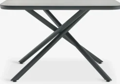 GOTHENBURG + HAGLEBUGOTHENBURG L120 table gris + 4 HAGLEBU chaises noir